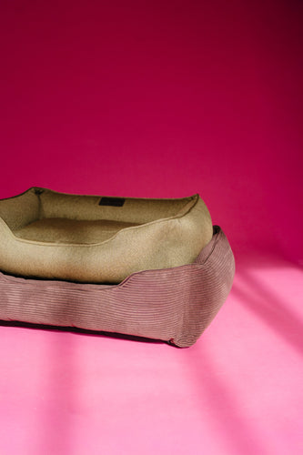 Chester & Lee | Fancy Corduroy Sleeper Dog Bed Brown