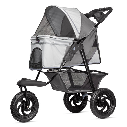 TrailRunner Pet Stroller with 12 Mixed Terrain Rubber Tires