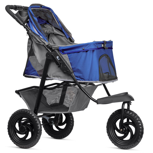 TrailRunner Pet Stroller with 12 Mixed Terrain Rubber Tires