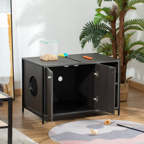 Hidden Cat Litter Box Enclosure