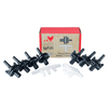 RAC Paws by RentACoop DIY Pack of Seven (7) Tubing Adaptors and Six (6) Barbed T-Connectors – Compatible with Sip Station Watering System for Poultry and Small Animals and 5/16 ID Tubing