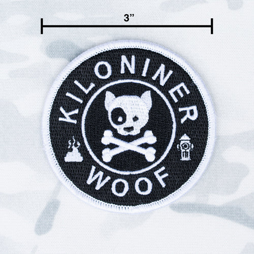 DOG & CROSSBONES Glow In The Dark Morale Patch