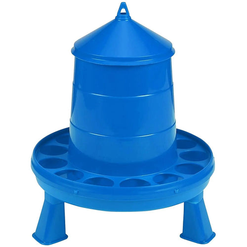 Double-Tuf Poultry Feeder 4 lb Removable Legs Chicken Feeder Carrying Handle 2-Pack