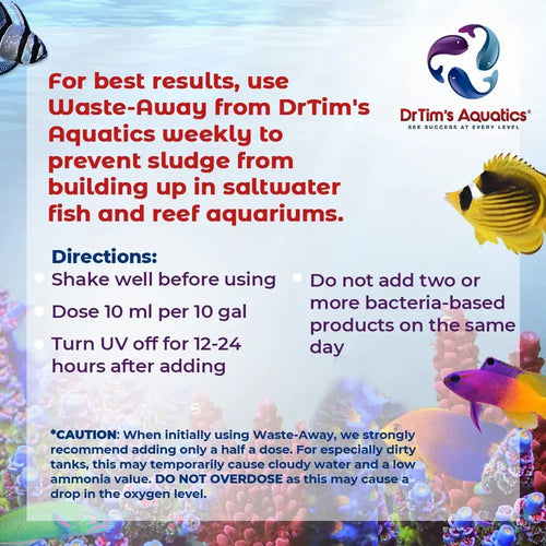 DrTim’s Aquatics Saltwater Waste-Away Aquarium Cleaner 8 oz.