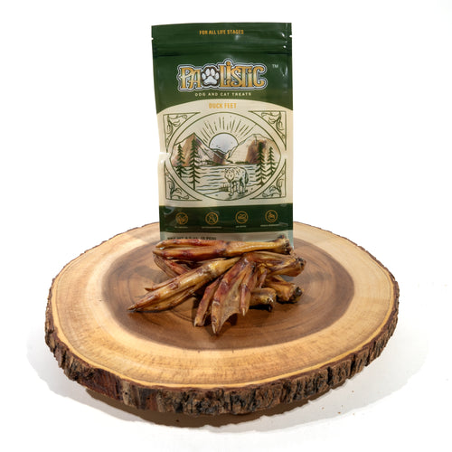 Pawlistic Duck Feet Dog & Cat Treats - 30pc - Single Ingredient, All-Natural Chew, Made in USA, Rich in Glucosamine