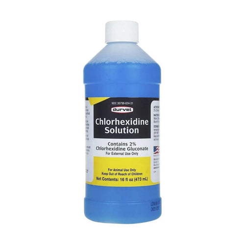 Durvet Chlorhexidine 2% Solution Antiseptic & Antimicrobial Disinfectant 16 oz.