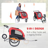Pet Dog Bicycle Trailer Jogger with Suspension