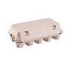 10-Egg Cartons - Natural Pulp, Flat Top Blank