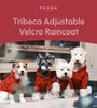Tribeca adjustable velcro raincoat -  Burgundy