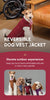 Reversible Dog Vest Jacket -  Red Brown