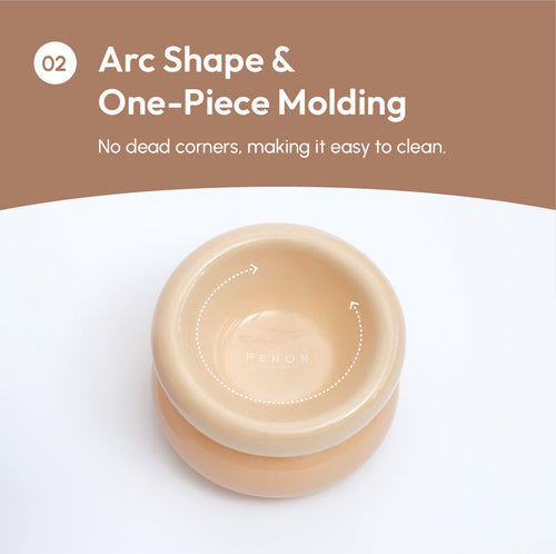 Soufflé Pet Bowl - Cream Beige