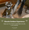 Reversible Dog Vest Jacket - Green Brown