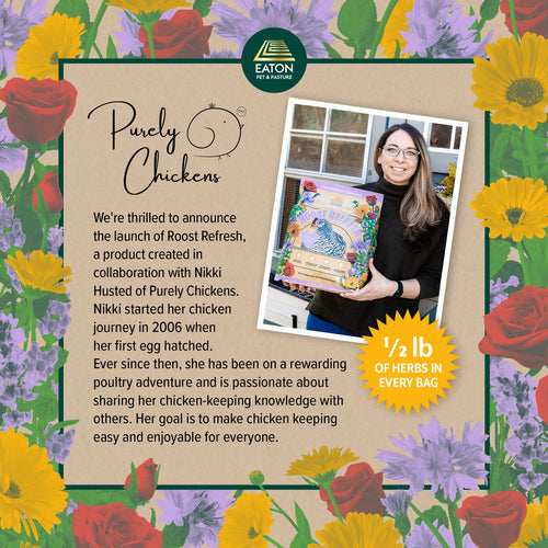 Roost Refresh, Hemp & Herb Blend, Coop Freshness Made Easy (5 LB)