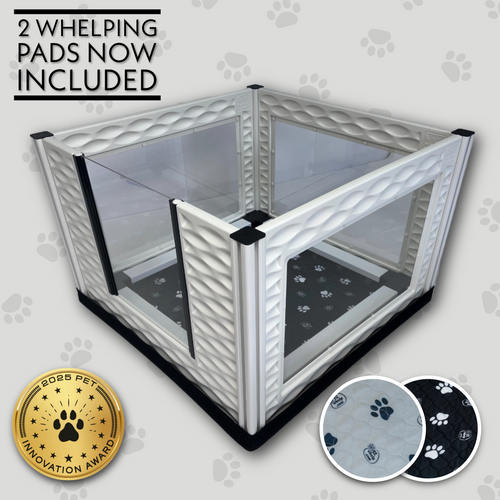 EZclassic TALL Windowed Whelping Box Set w/Rail Assembly