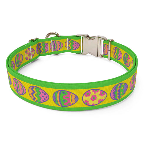 Easter Eggs Dog Collar