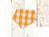Easter Yellow Check Dog Bandana