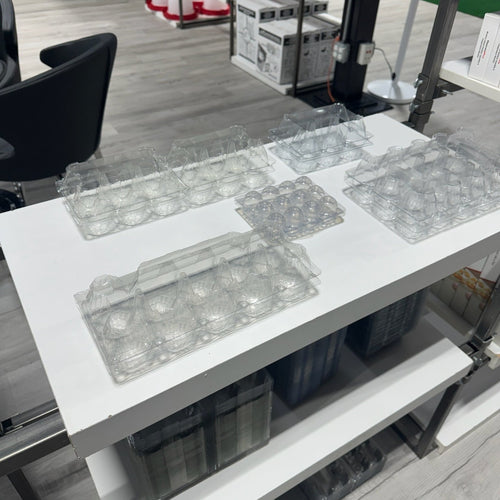 12-Egg Cartons - Clear Plastic