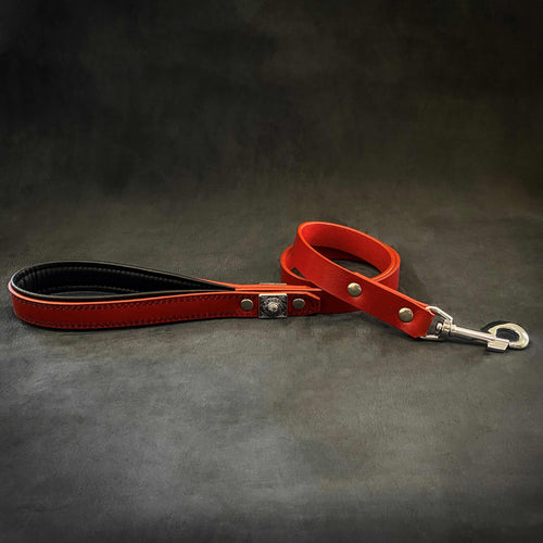 The Eros Red Leash 1 inch wide