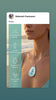 Seahorse Beach Oval Necklace – Ocean-Inspired Pendant Jewelry