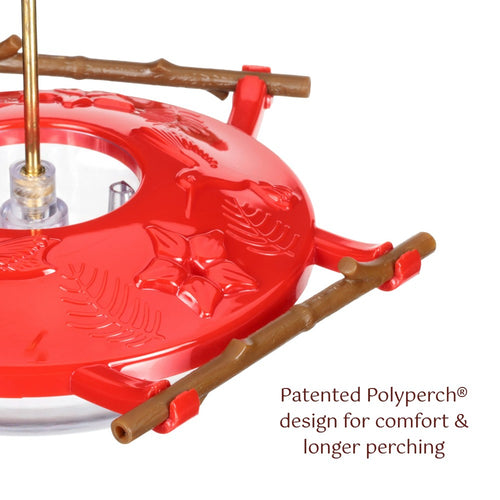 AspenPerch® Hummingbird Feeder with Grandview™ Perch, 8 oz.