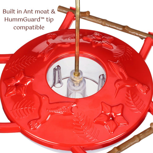 AspenPerch® Hummingbird Feeder with Grandview™ Perch, 8 oz.