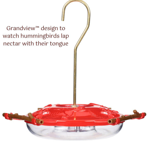 Hummguard® Hummingbird Feeder Bundle, 8 oz Feeder + 12 Nectar Tips