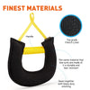 FDT French Linen Half-Moon Bite Tug Toy with Two Handles