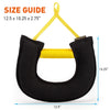 FDT French Linen Half-Moon Bite Tug Toy with Two Handles