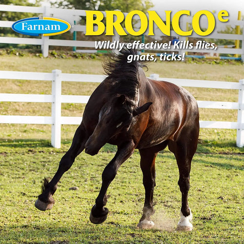 Farnam Bronco Equine Fly Spray Plus Citronella Repellent 32 oz. for Horses & Dogs