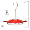 Hummguard® Hummingbird Feeder Bundle, 8 oz Feeder + 12 Nectar Tips