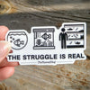 Fish Tank Struggles Decal Sticker