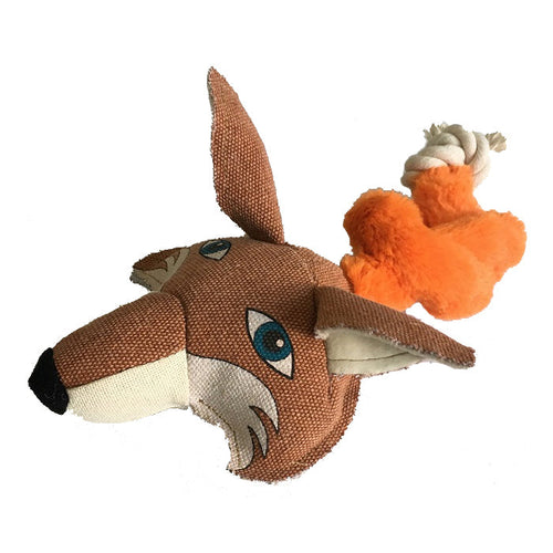 22 Safari Fox Animal Toy with Embedded Ball & Rope