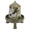 Camouflage Plastic Poultry Feeder with Legs, 8 lbs