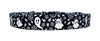 Goth Ghosties Black and White Dog Collar
