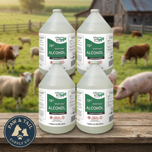 Alligator Brand 70% Isopropyl Rubbing Alcohol 1 Gallon 4-Pack