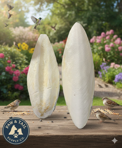 Cuttlebone Calcium Combo Pack 6” + 10” Natural Calcium for Birds & Reptiles