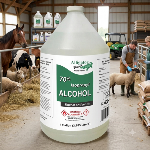 Alligator Brand 70% Isopropyl Rubbing Alcohol 1 Gallon 4-Pack