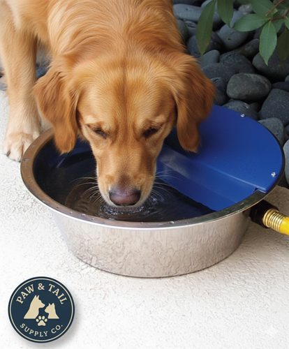 Bear Bear Pet Sir Aqua II Automatic Float Waterer 1.8 Gallon Silver Blue