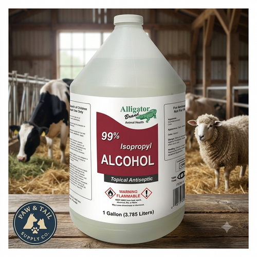 Alligator Brand 99% Isopropyl Rubbing Alcohol 1 Gallon Multi-Purpose 4-Pack