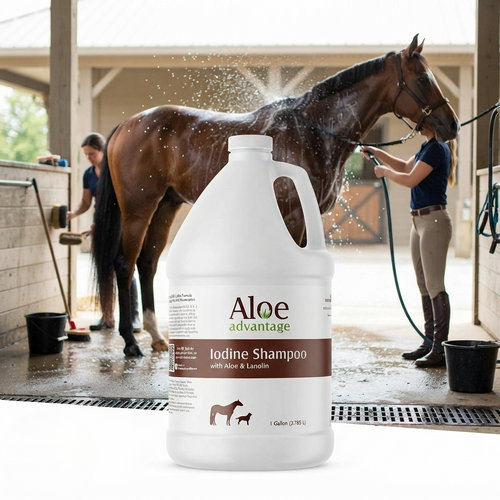 Advantage Aloe & Lanolin Iodine Animal Shampoo 1 Gallon Concentrate