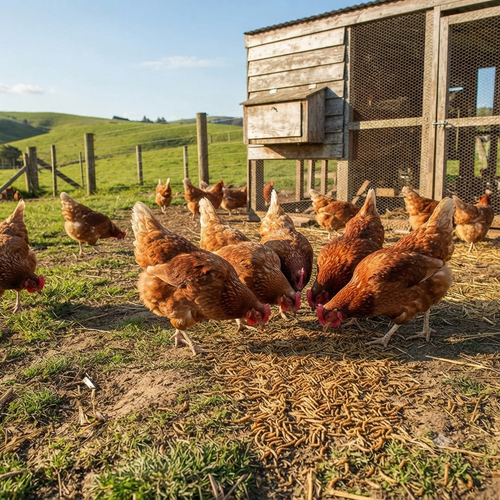 Happy Hen Mealworm Frenzy Poultry Treat Dried Mealworms 10 oz. 2-Pack