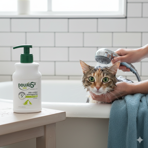 Douxo S3 SEB Shampoo 6.7 oz Dogs & Cats Oily Flaky Skin Dandruff Control