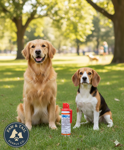 Halt II Dog Repellent Spray 1.5 oz Extra Strong Capsaicin Dog Deterrent 6-Pack