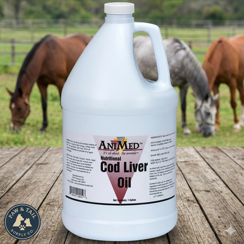 AniMed Cod Liver Oil Blend 1 Gallon Horse Animals Nutritional Supplement