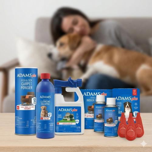 Adams Complete Indoor & Outdoor Flea Treatment System for XLarge Dogs 61–150 lbs