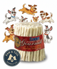 Cadet Beef Hide Rawhide Twists 5-Inch Dog Chews 100 Count Long Lasting