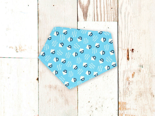 Gotcha Day Blue Cupcakes Dog Bandana