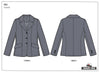 Grand Prix Ladies EQJ 3 Button Show Coat, NY Tech Fabric, Black