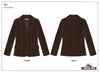 Grand Prix Ladies EQJ 3 Button Show Coat, NY Tech Fabric, Black