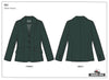 Grand Prix Ladies EQJ 3 Button Show Coat, NY Tech Fabric, Black